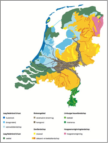 kaart van Nederland
