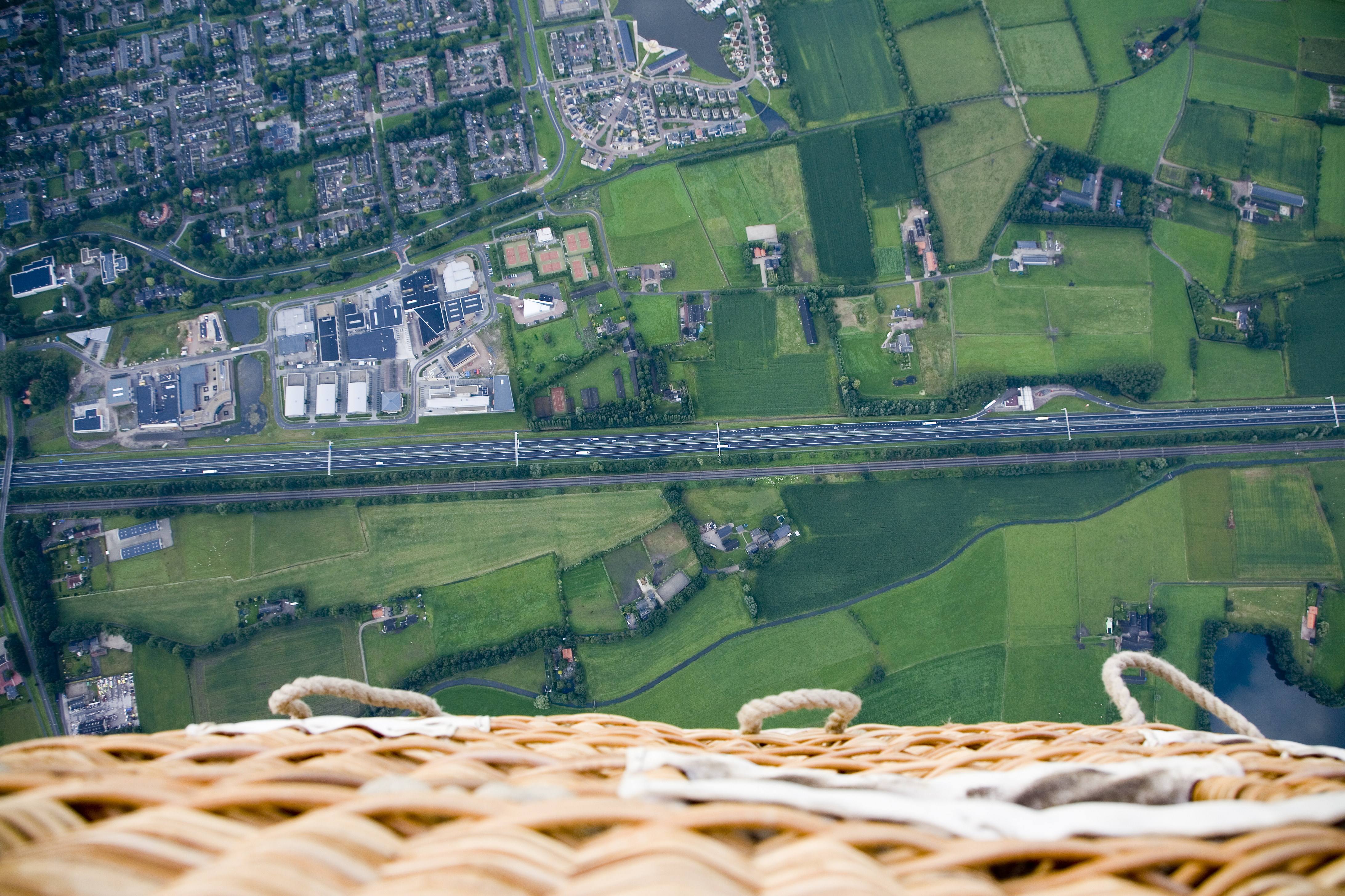 luchtfoto van foodvalley