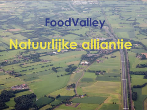 Voorkant rapport over de FoodValley-Natuurlijke Alliantie
