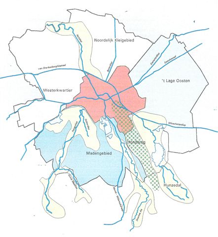 kaart van provincie Groningen