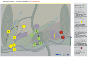 locatie aangeven van de projecten