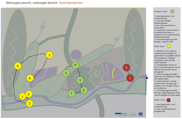 locatie aangeven van de projecten