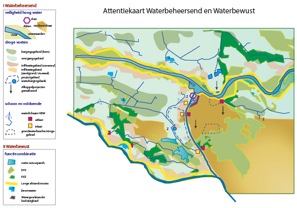 attentiekaart waterbeheersend en waterbewust