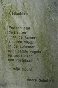 foto van een gedicht