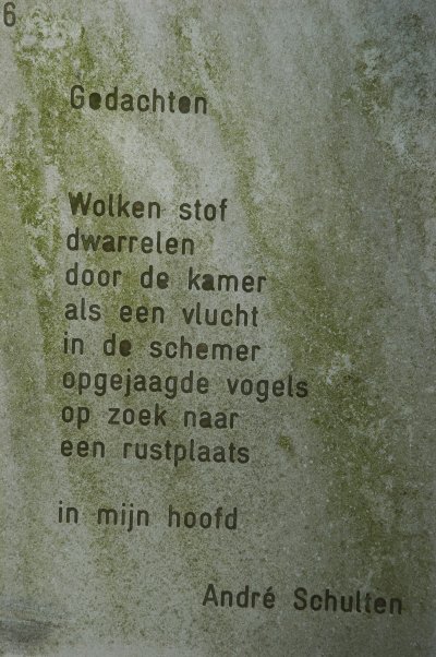 foto van een gedicht