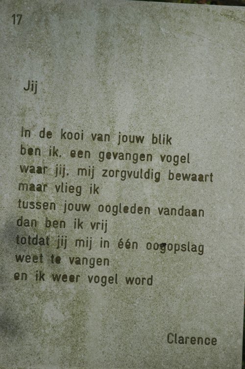 foto van een gedicht