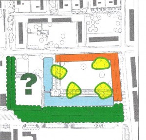 ontwerptekening van de hoofdstructuur