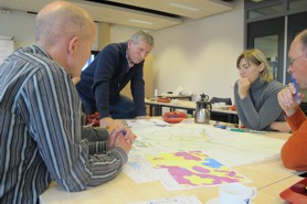 impressie van een schetsworkshop in Joure