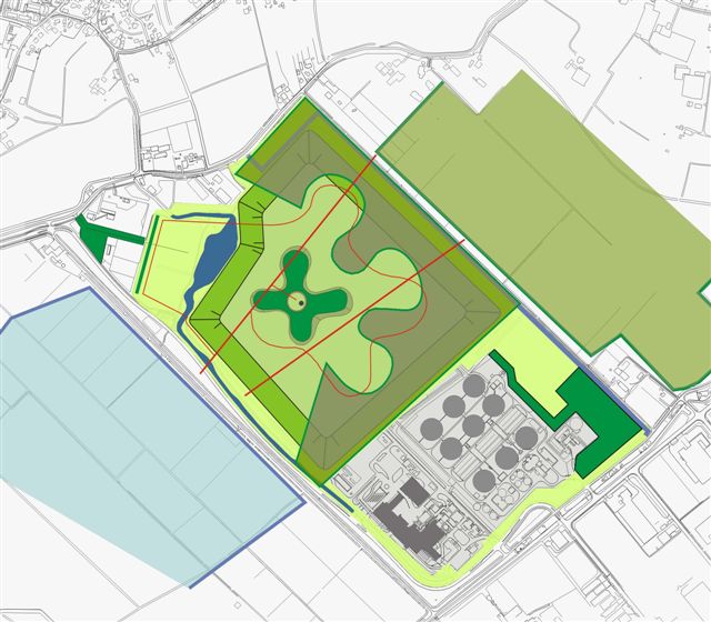 ontwerptekening model natuurpark