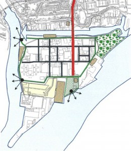 tekening van de ontworpen structuren