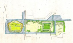 tekenontwerp van het park A