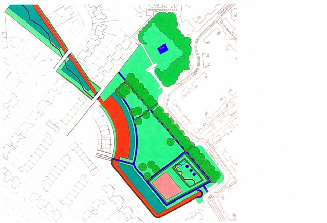 tekening van het parkontwerp