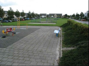 Foto van het parkplateau na realisatie