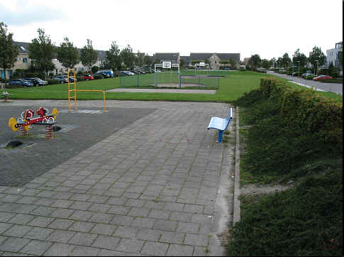 Foto van het parkplateau na realisatie