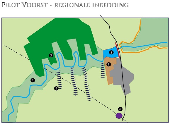 ontwerptekening van de regio Voorst