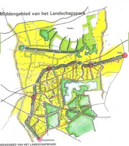 ontwerptekening landschapspark