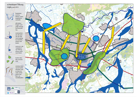 schetskaart klimaatatelier Tilburg regio